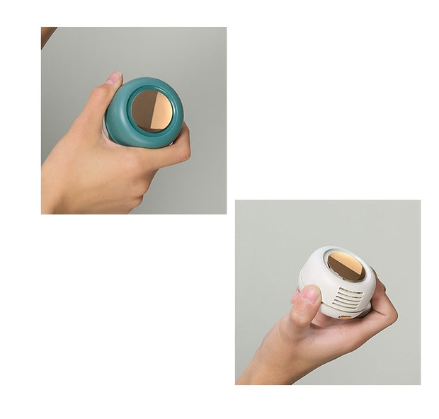 Mini Clip Fan Hanging Waist Neck Fan Girl Electric Air Cooling Fan 900mah USB Leafless Fan 3 Speeds For Outdoor Camping Fishing